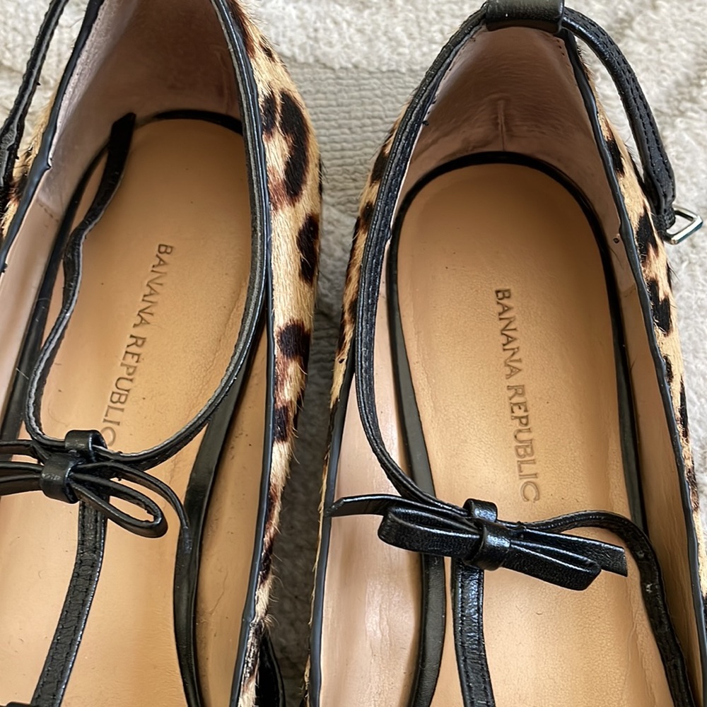 Banana Republic pointy toed leopard flat sz. 8.5 - Picture 4 of 4
